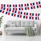 G128 Dominican Republic Bunting Banner | Flag 8.2 x 5.5 Inch, Full String 33 Feet | Printed 150D Polyester, Decorations For Bar, School, Festival Events Celebration